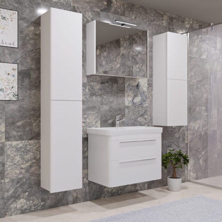 Kupaonska garnitura viseća Luxury Snow 80S