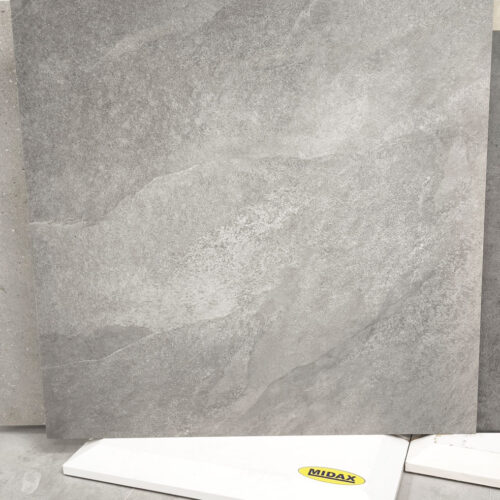 80 x 80 Rett Hur Silver - Podne pločice gres poculan