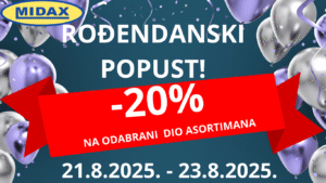 Rođendanski popust  21.8.2025.-23.8.2025.