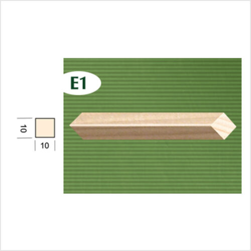 Drvena kvadratna letvica jela E1 10x10mm 2m