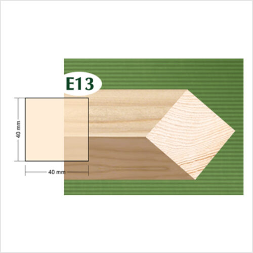 Drvena kvadratna letvica jela E13 40x40mm