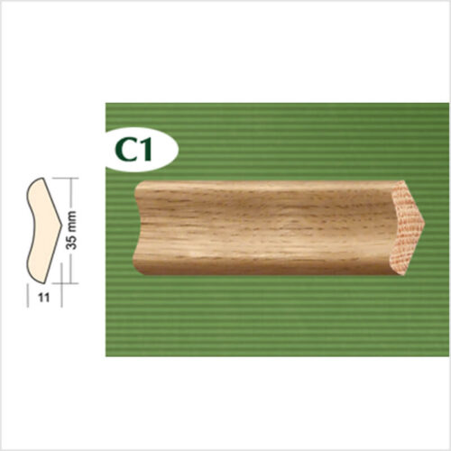 Drvena lajsna za parket jela C1 35x11mm