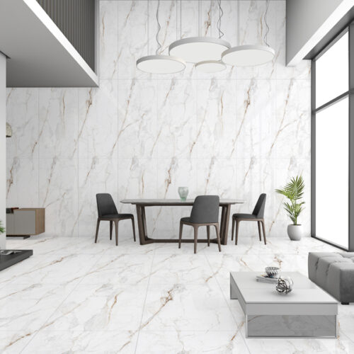 60 x 120 Rett Avorio Lux Endless Glossy - Gres porculan podne pločice