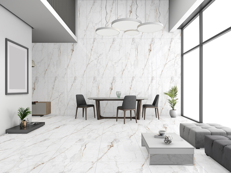 60 x 120 Rett Avorio Lux Endless Glossy - Gres porculan podne pločice