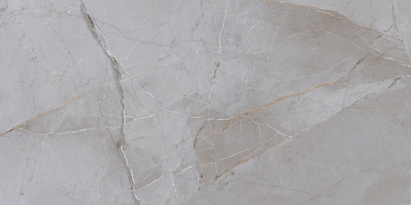 60 x 120 Rett Limestone Grey Glossy - Gres porculan podne pločice