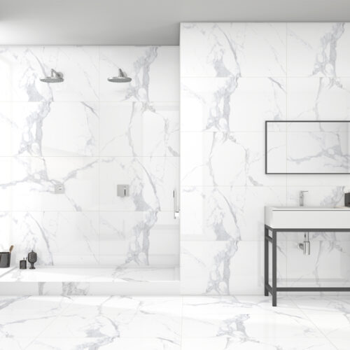 60 x 120 Rett Statutario Soft Glossy - Gres porculan podne pločice