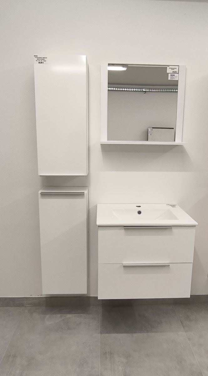 Kupaonska garnitura viseća Bijela 60