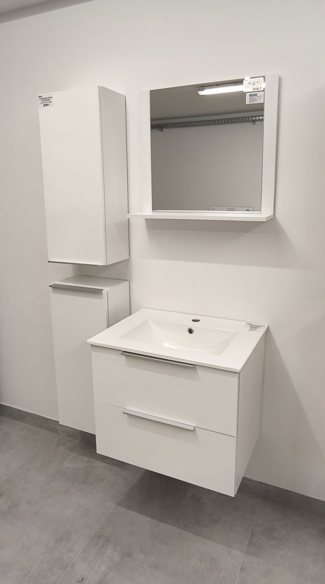 Kupaonska garnitura viseća Bijela 60