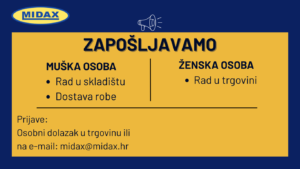 ZAPOŠLJAVAMO