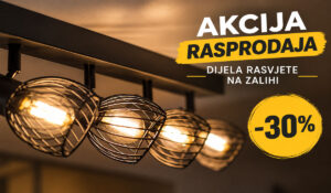 Rasprodaja dijela rasvjete sa zalihe
